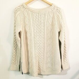 L.L. Bean Women's Signature Cotton Fisherman Tunic Sweater – 100% Cotton - Small